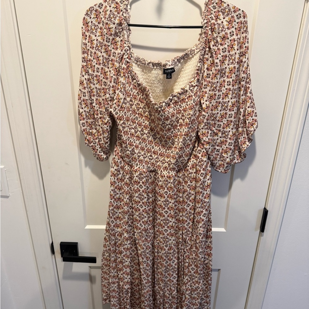 Torrid 2X Floral Midi Dress